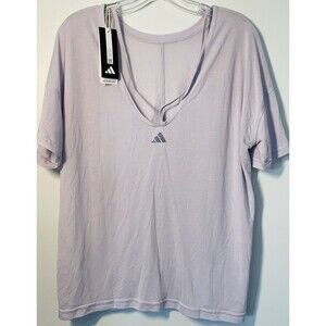 Adidas Yoga Oversized Active Aeroready Strappy Deep V Neck T-Shirt Women’s M